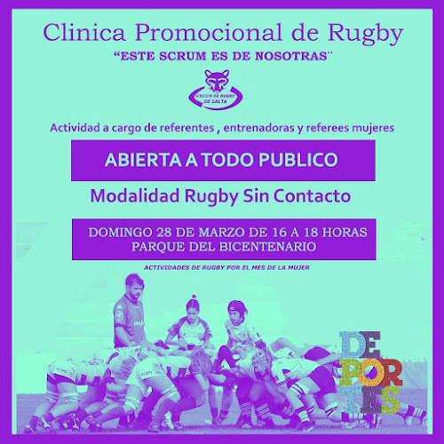 Clínica de rugby femenino: este scrum es de nosotras #MesDeLaMujer