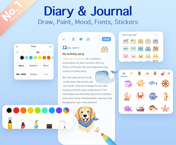 My Diary - Daily Diary Journal - Tải app trên Google Play a1