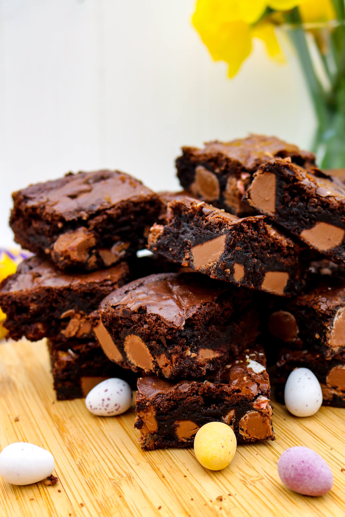 Mini Egg Gluten Free Brownies | Take Some Whisks