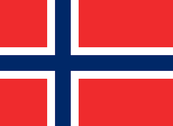 Logo Gambar Bendera Negara Norwegia PNG JPG ukuran 600 px