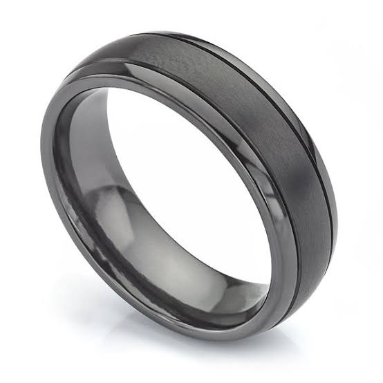 Zirconium wedding rings