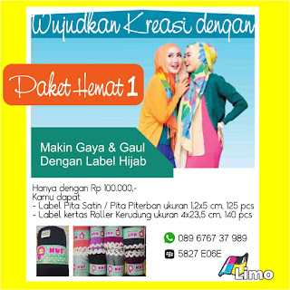 paket hemat label kerudung