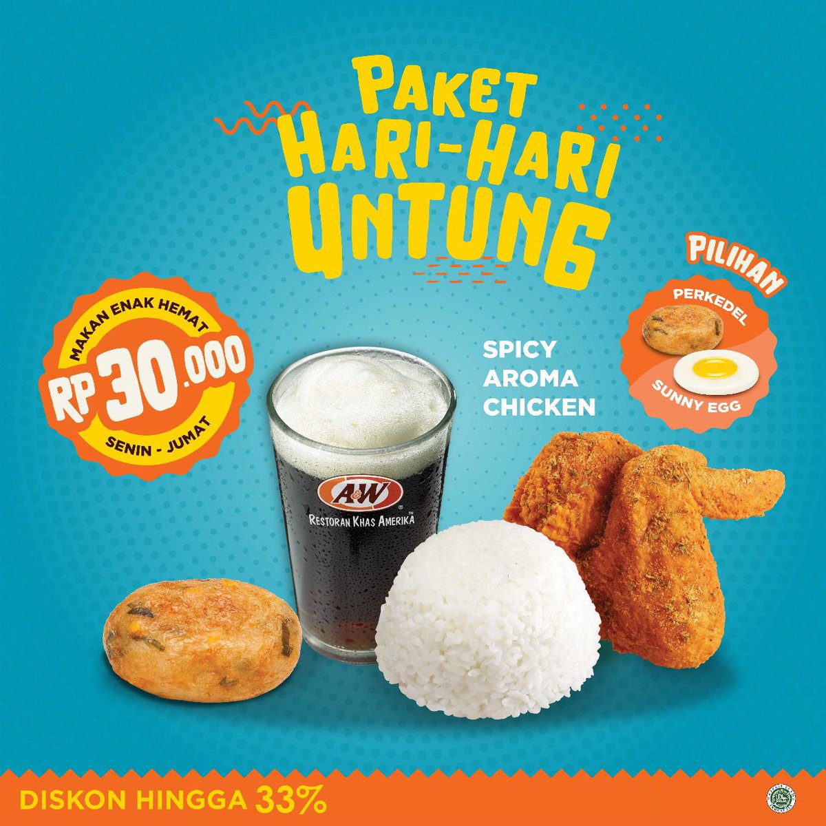 AW - Promo Paket Hari Hari Untung Makan Enak Senin - Jumat Cuma 30 Ribu