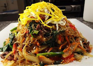 japchae, korean beef stir noodles, korean food, makanan korea, masakan korea, resep japchae, resep makanan korea, resep masakan korea