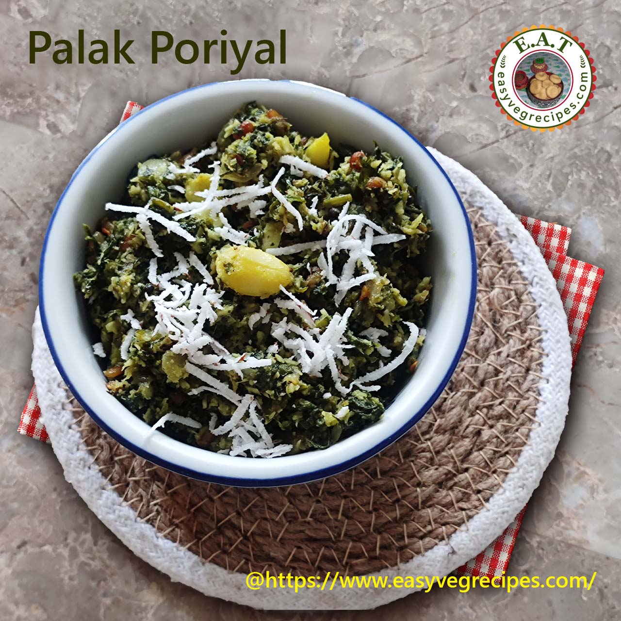 Palak Poriyal Recipe | How to make palak poriyal | (spinach poriyal)