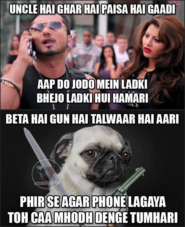 Bakchod Kutta vs Honey singh