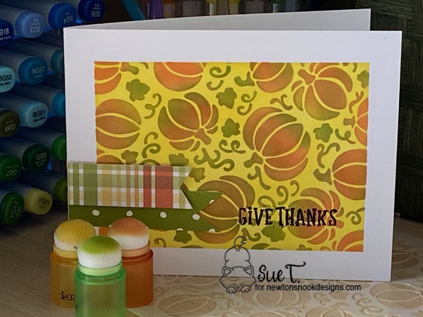 Give thanks by Sue T. features Pumpkin Patch and Fall Roundabout by Newton's Nook Designs; #newtonsnook