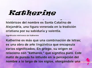 ▷ Significado del nombre Katherine (✔)