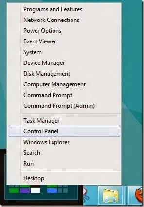 Tips Membuka Control Panel pada Windows 8