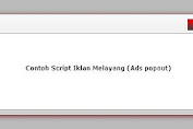 Cara Memasang Script Iklan Melayang