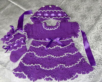 Crochet Patterns/ free/ crochet baby dress/ 4554