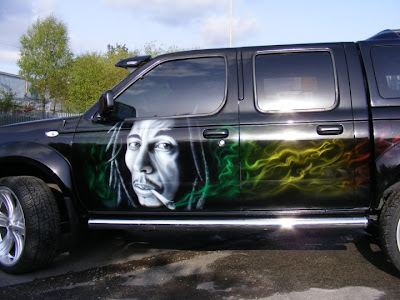 face bob marley airbrush