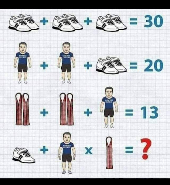 Shoes Man Ribbon Puzzle - with Answer