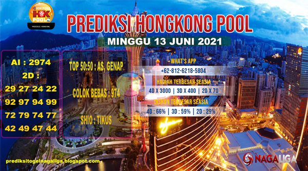 PREDIKSI HONGKONG   MINGGU 13 JUNI 2021