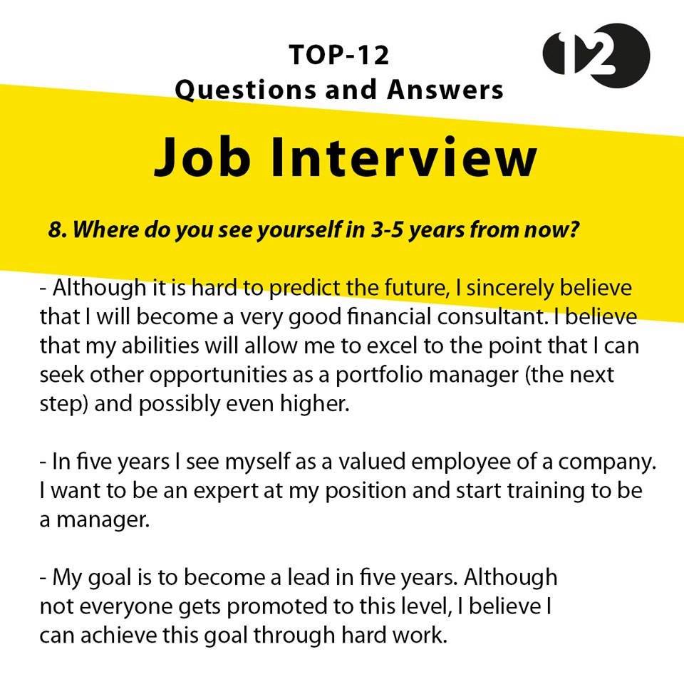 Valanglia JOB INTERVIEWS 9 TOP QUESTIONS AND ANSWERS YOU