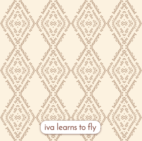 (Large) Vintage Literary Diamonds | Home decor fabric pattern by iva learns to fly