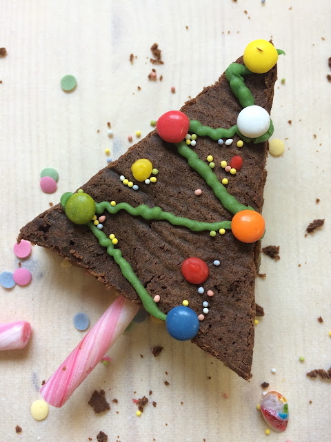 brownie navidad receta