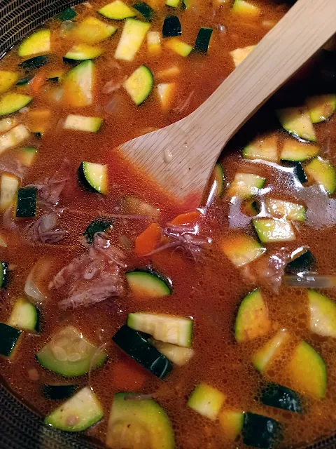 Mississippi Vegetable Beef Soup at Miz Helen's Country Cottage