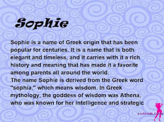 meaning of the name "Sophie"