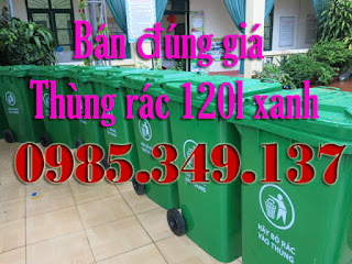 thùng rác công cộng 120lít