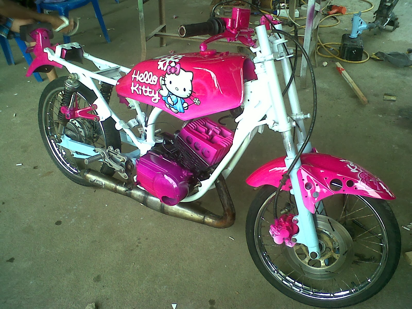 75 Gambar Modif Motor Beat Hello Kitty Terlengkap Dinda Modifikasi