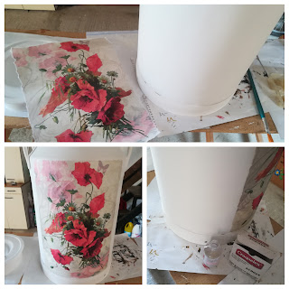 lechera con decoupage