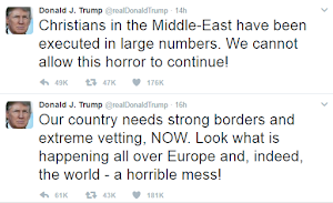 "No more execution of Christians" - Donald Trump