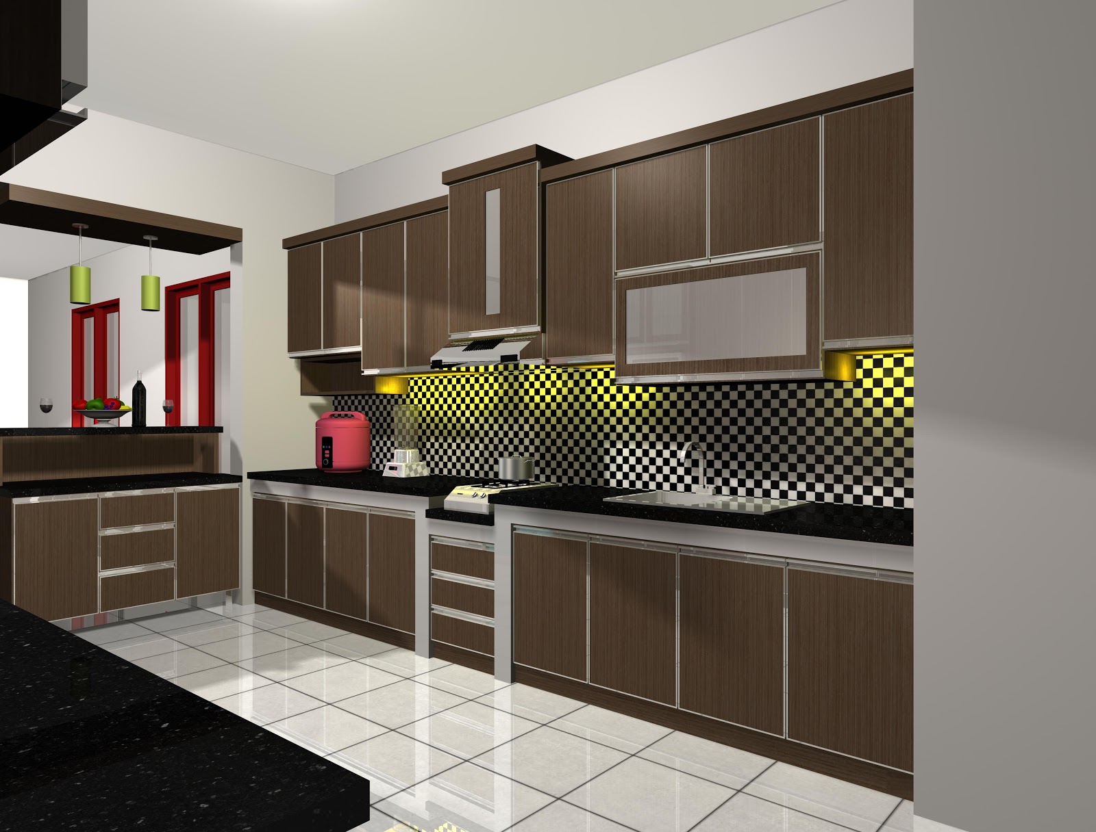 Desain Interior  Dapur  Rumah Modern Terbaru 2021