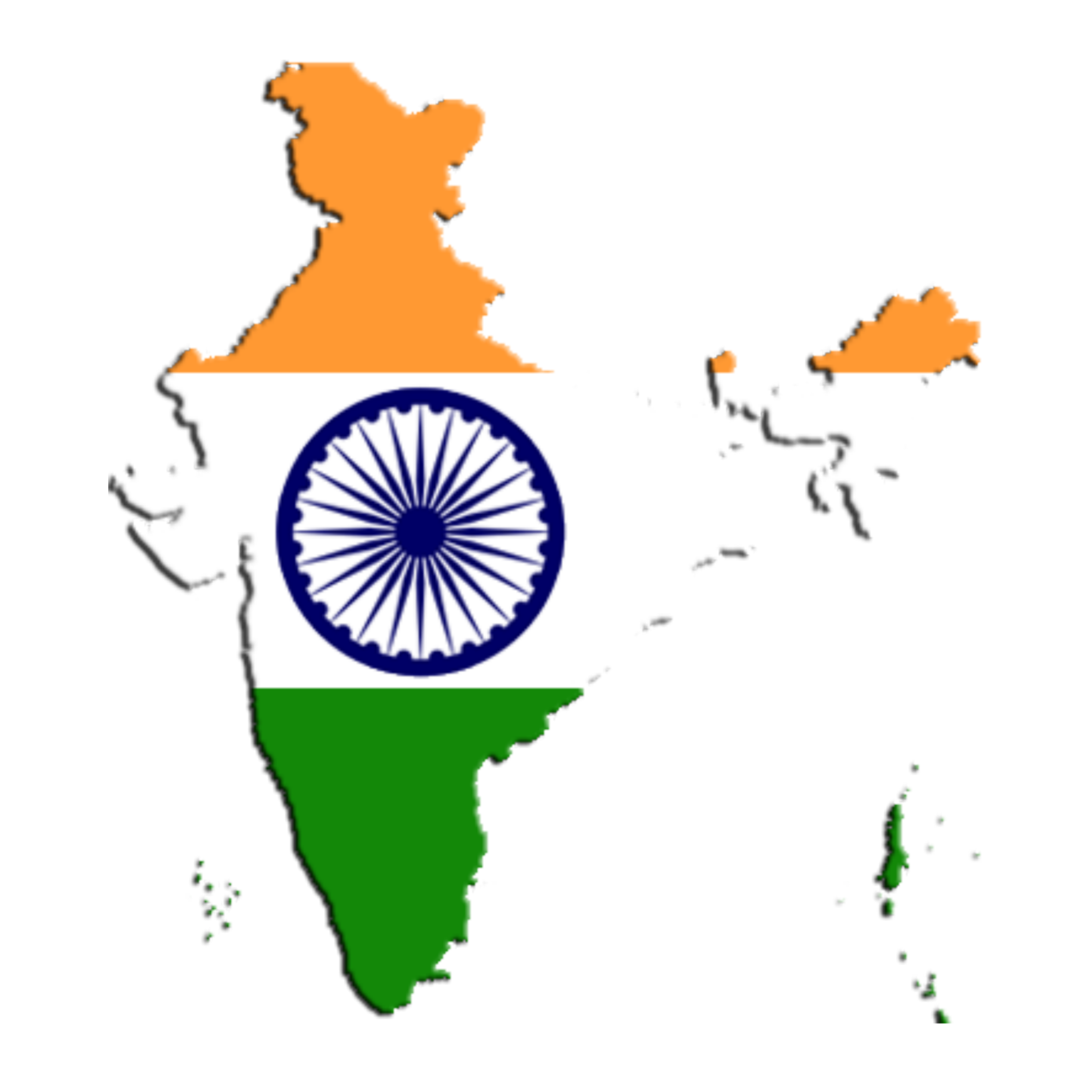 Indian flag png transparent vector