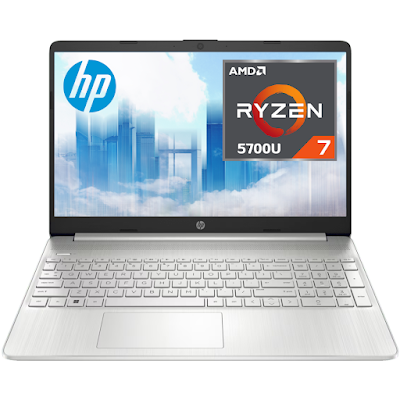 LAPTOP HP 15-ef2525la Ryzen 7 5700U 16GB SSD512GB 15.6" FreeDos Silver