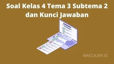 Soal Kelas 4 Tema 3 Subtema 2 dan Kunci Jawaban