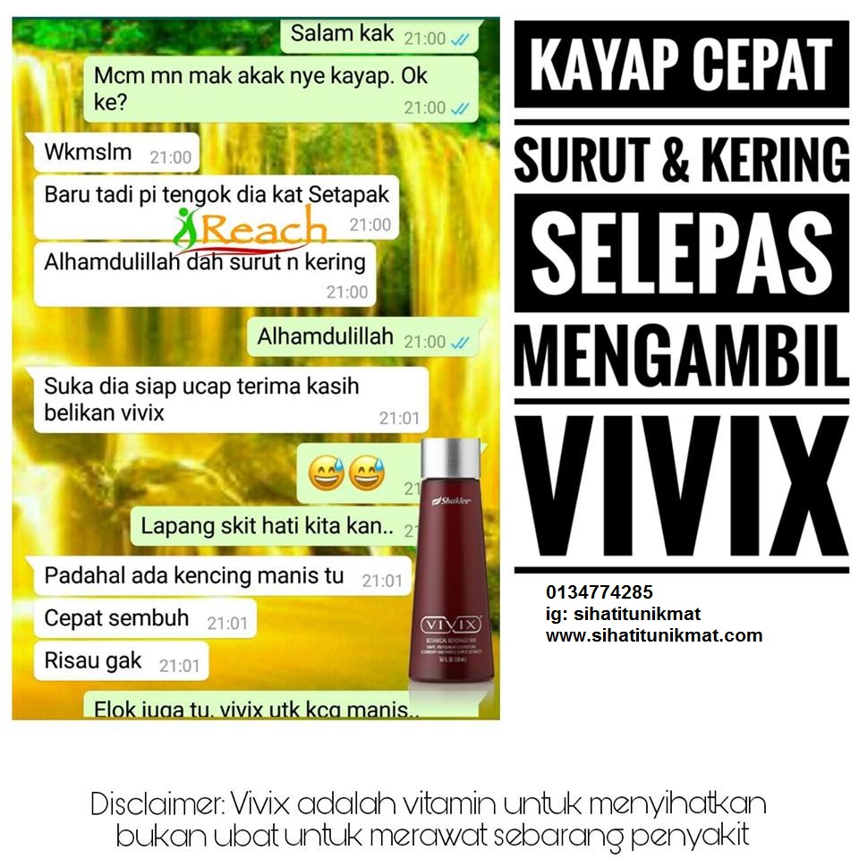 Kayap Cepat Surut Dan Kering Dengan Ikhtiar Vivix 