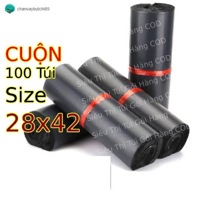 [ chanvaybutchi89 ] Túi gói hàng niêm phong Size 28x42 Cuộn 100 Túi Có Keo Dán Bảo Mật - MG1 98