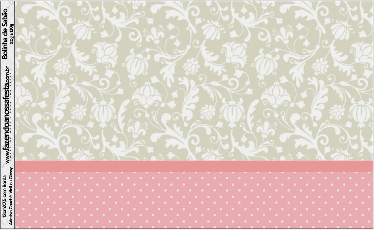 Free Printable Candy Bar Labels for a Provencal in Pink and Grey.