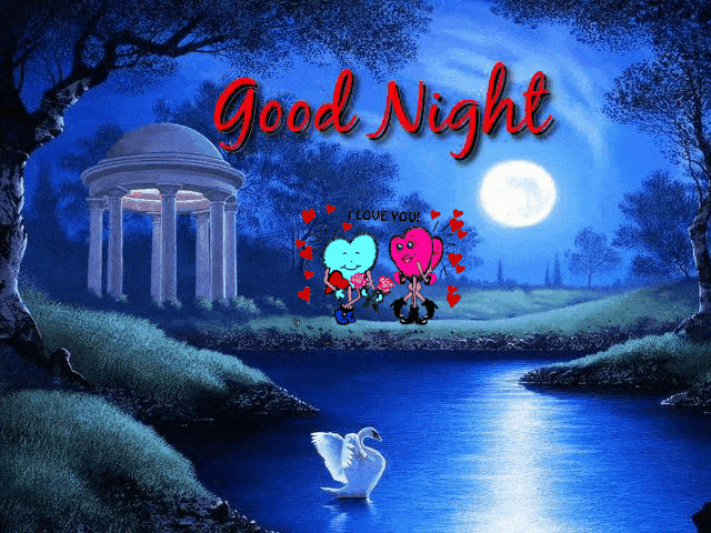 picture Love Good Night Cartoon Images Gif good night gif love images