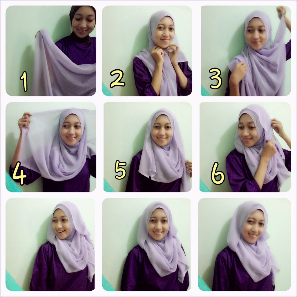 Tutorial Hijab Segi Empat Untuk Hangout Tutorial Hijab Paling