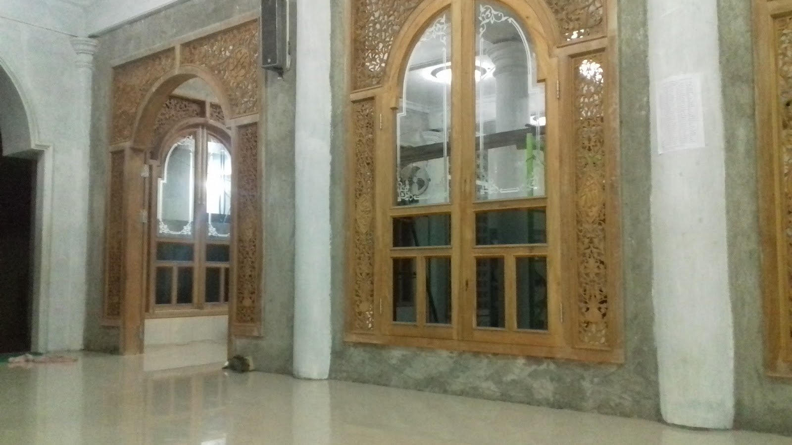  MASJID  AL ISHLAH JEPAT LOR Pasang Granit  Dinding  Depan