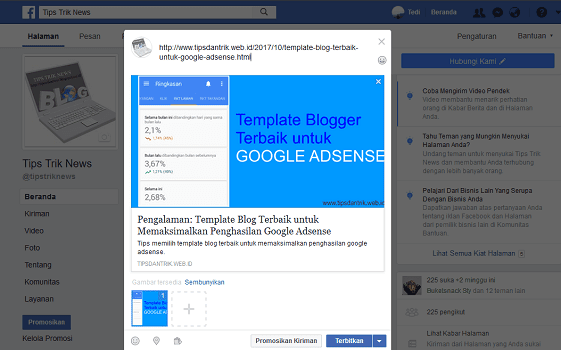 Cara mengatasi template evomagz yang tidak muncul thumbnail saat dishare di facebook