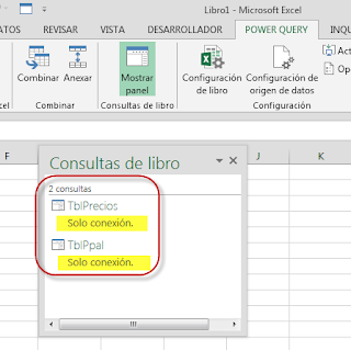 Vincular o combinar consultas con Power Query.