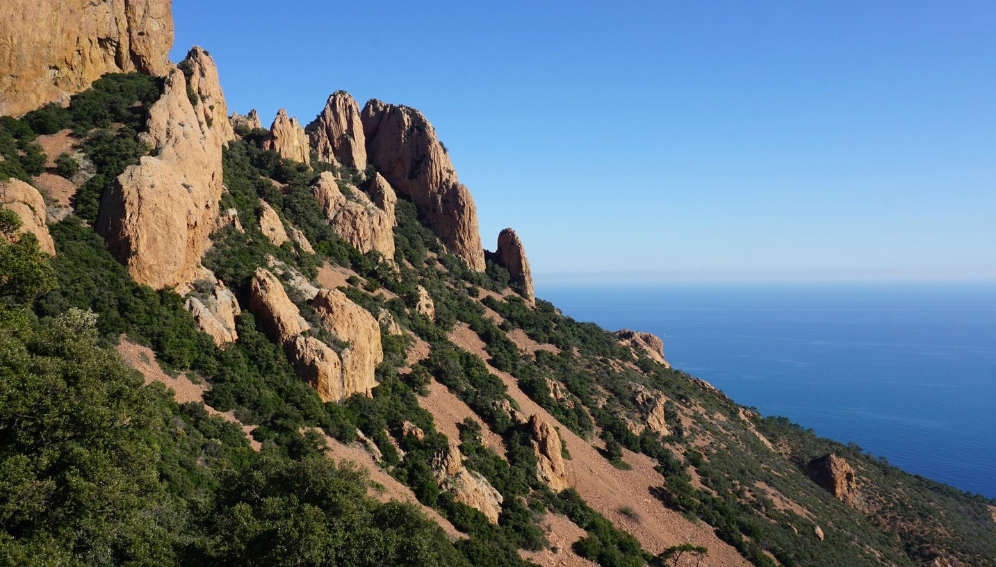 Southern flank of Esterel Mountains