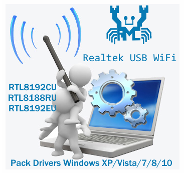 Pack Drivers Realtek RTL8192CU RTL8188RU RTL8192EU Wireless LAN drivers | Drivers para adaptadores USB WiFi con chipset Realtek