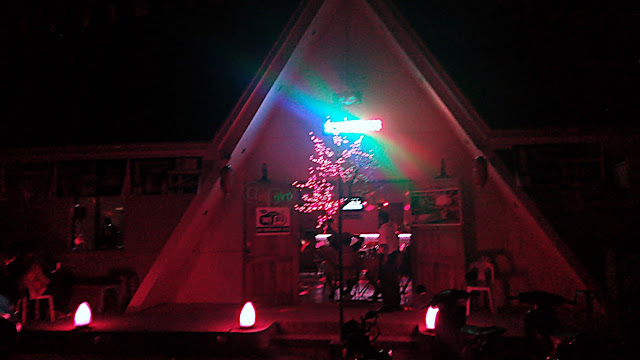 night time façade view of Kimberly Garden Grill and Resto Bar in Sogod Southern Leyte