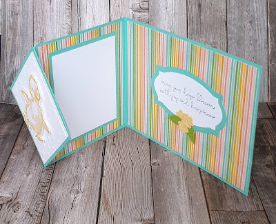 Easter Friends stampin up fun fold card