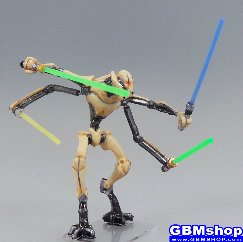 star wars miniature Imperial Assault General Grievous Split Arms, Scourge of the Jedi #10 Galaxy at War Star Wars Minis Custom Customize and Painting
