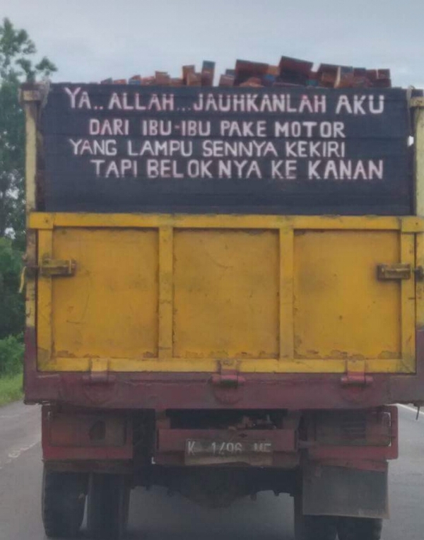 24 Tulisan Lucu  Curhatan Supir Truk  Ini Bikin Ketawa 