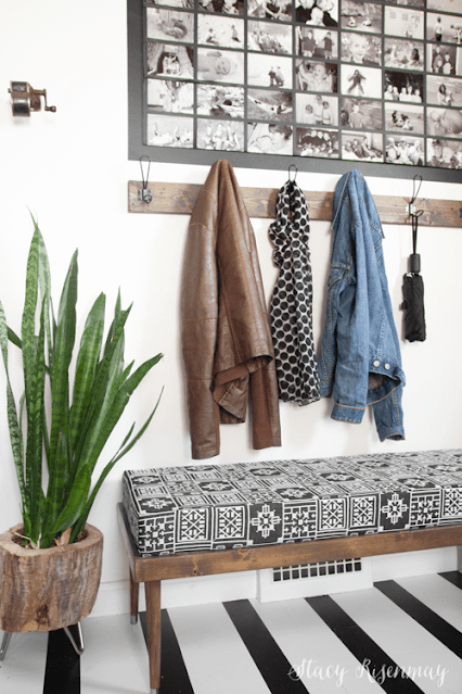 DIY Modern Entryway Bench