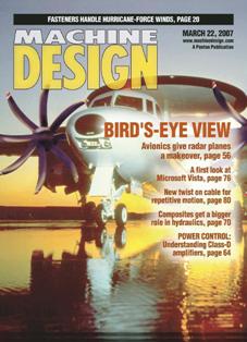 Machine Design...by engineers for engineers 2007-06 - 22 March 2007 | ISSN 0024-9114 | PDF HQ | Mensile | Professionisti | Meccanica | Computer Graphics | Software | Materiali
Machine Design continues 80 years of engineering leadership by serving the design engineering function in the original equipment market and key processing industries. Our audience is engaged in any part of the design engineering function and has purchasing authority over engineering/design of products and components.