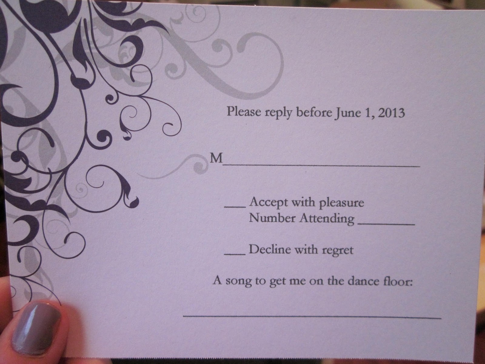 It's A Long Story: Wedding Reply/RSVP Cards