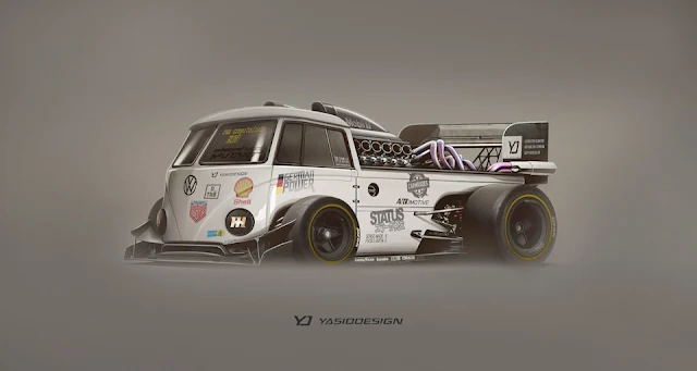 VW Split-screen race concept by Yasid Design