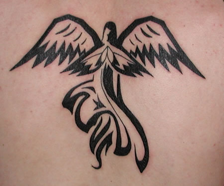 Tribal Cross Tattoo free angel wings 